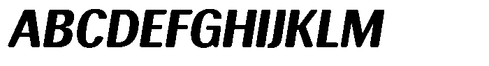 Elvarion Rounded Extra Bold Semi Condensed Oblique Font UPPERCASE
