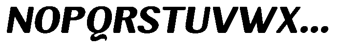 Elvarion Rounded Extra Bold Semi Expanded Oblique Font UPPERCASE