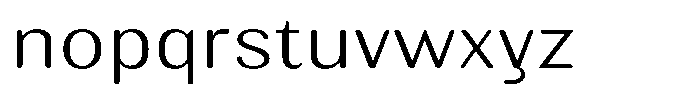 Elvarion Rounded Extra Light Expanded Font LOWERCASE