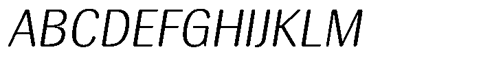 Elvarion Rounded Extra Light Oblique Font UPPERCASE
