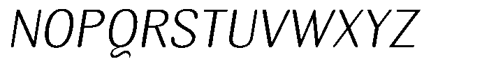 Elvarion Rounded Extra Light Oblique Font UPPERCASE