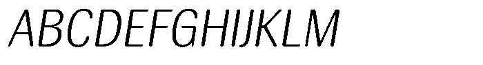 Elvarion Rounded Extra Light Sem Condensed Obliq Font UPPERCASE