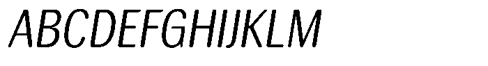 Elvarion Rounded Light Condensed Oblique Font UPPERCASE