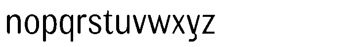Elvarion Rounded Light Condensed Font LOWERCASE