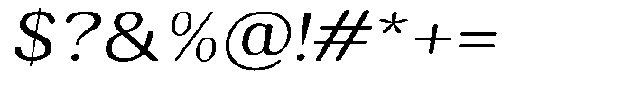 Elvarion Rounded Light Expanded Oblique Font OTHER CHARS