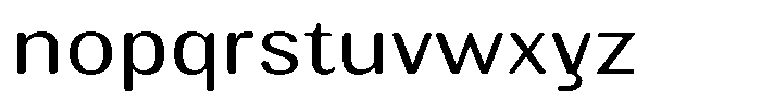 Elvarion Rounded Light Expanded Font LOWERCASE