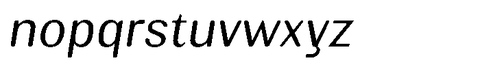Elvarion Rounded Light Oblique Font LOWERCASE