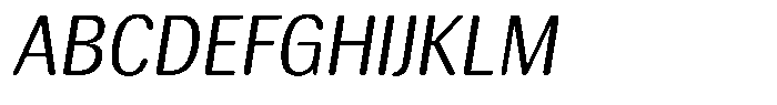 Elvarion Rounded Light Semi Condensed Oblique Font UPPERCASE