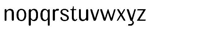 Elvarion Rounded Light Semi Condensed Font LOWERCASE