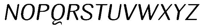 Elvarion Rounded Light Semi Expanded Oblique Font UPPERCASE
