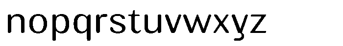 Elvarion Rounded Light Semi Expanded Font LOWERCASE
