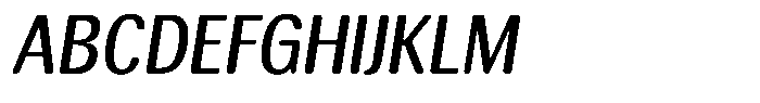 Elvarion Rounded Medium Condensed Oblique Font UPPERCASE