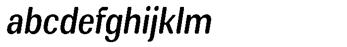 Elvarion Rounded Medium Condensed Oblique FONT