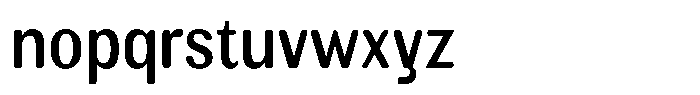 Elvarion Rounded Medium Condensed Font LOWERCASE