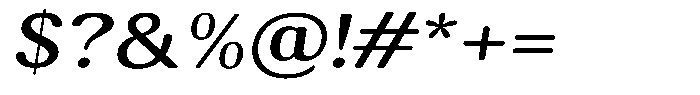 Elvarion Rounded Medium Expanded Oblique Font OTHER CHARS