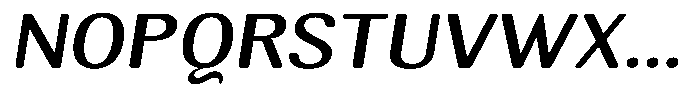 Elvarion Rounded Medium Expanded Oblique Font UPPERCASE