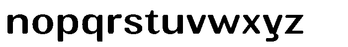 Elvarion Rounded Medium Expanded Font LOWERCASE