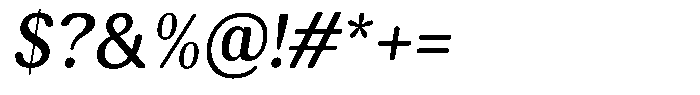 Elvarion Rounded Medium Semi Condensed Oblique Font OTHER CHARS