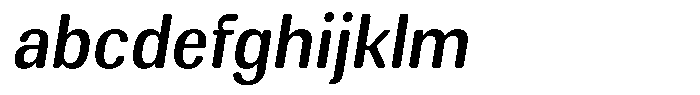 Elvarion Rounded Medium Semi Condensed Oblique FONT