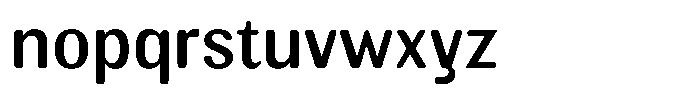 Elvarion Rounded Medium Semi Condensed Font LOWERCASE