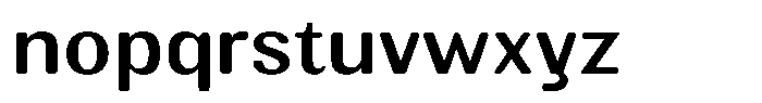 Elvarion Rounded Medium Semi Expanded Font LOWERCASE