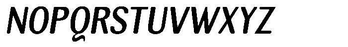Elvarion Rounded Semi Bold Condensed Oblique Font UPPERCASE