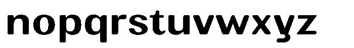 Elvarion Rounded Semi Bold Expanded Font LOWERCASE