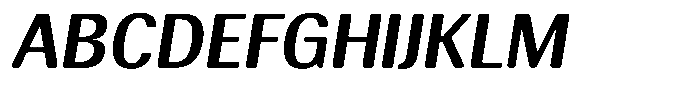 Elvarion Rounded Semi Bold Oblique Font UPPERCASE
