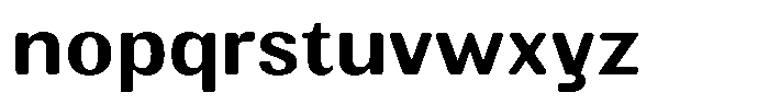 Elvarion Rounded Semi Bold Semi Expanded Font LOWERCASE