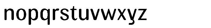 Elvarion Rounded Semi Condensed Font LOWERCASE