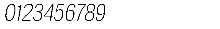 Elvarion Rounded Thin Condensed Oblique Font OTHER CHARS