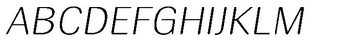 Elvarion Rounded Thin Expanded Oblique Font UPPERCASE