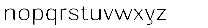 Elvarion Rounded Thin Expanded Font LOWERCASE