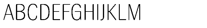 Elvarion Rounded Thin Semi Condensed Font UPPERCASE