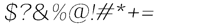 Elvarion Rounded Thin Semi Expanded Oblique Font OTHER CHARS