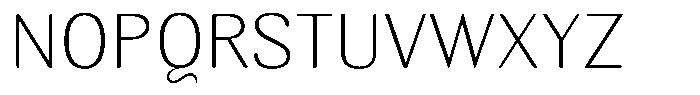 Elvarion Rounded Thin Semi Expanded Font UPPERCASE