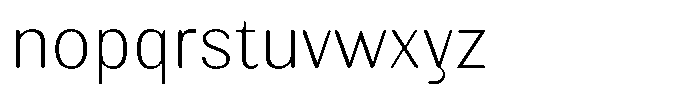 Elvarion Rounded Thin Font LOWERCASE