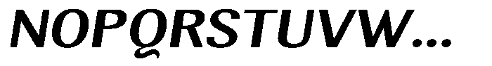 Elvarion Semi Bold Expanded Oblique Font UPPERCASE