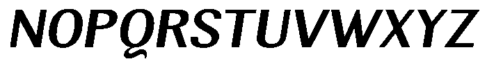 Elvarion Semi Bold Semi Expanded Oblique Font UPPERCASE