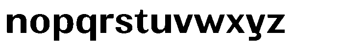 Elvarion Semi Bold Semi Expanded Font LOWERCASE
