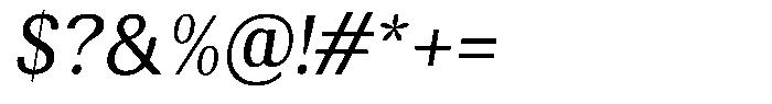 Elvarion Semi Condensed Oblique Font OTHER CHARS