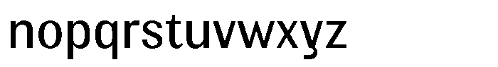 Elvarion Semi Condensed Font LOWERCASE
