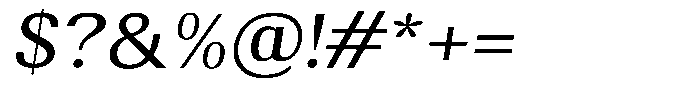 Elvarion Semi Expanded Oblique Font OTHER CHARS