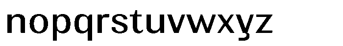 Elvarion Semi Expanded Font LOWERCASE