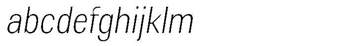 Elvarion Thin Condensed Oblique FONT