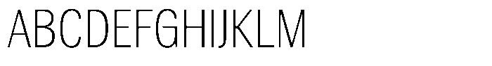 Elvarion Thin Condensed Font UPPERCASE