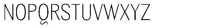 Elvarion Thin Condensed Font UPPERCASE