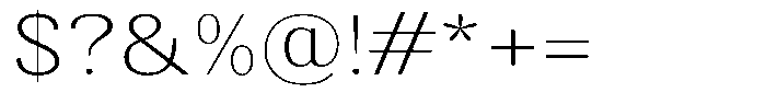 Elvarion Thin Expanded Font OTHER CHARS