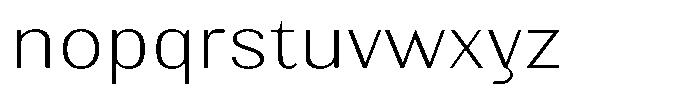 Elvarion Thin Expanded Font LOWERCASE