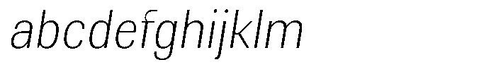 Elvarion Thin Semi Condensed Oblique FONT